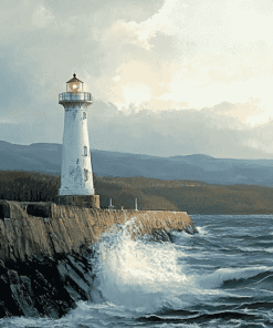 Baily Lighthouse Seascapes Diamond Painting