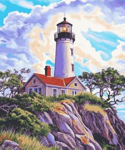 Bald Head Lighthouse North Carolina Diamond Painting