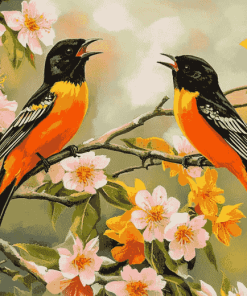 Baltimore Oriole Birds Diamond Painting