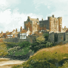 Bamburgh Castle Scene Diamond Painting