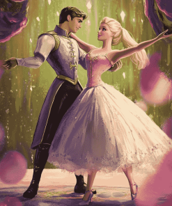 Barbie and Prince Dance Animation Diamond Painting