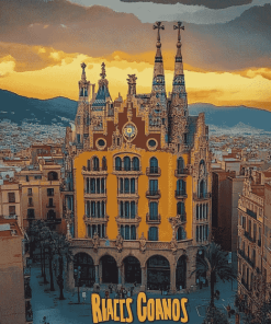 Barcelona Cityscape Spain Diamond Painting