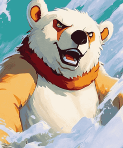 Bark The Polar Bear Sonic Diamond Painting