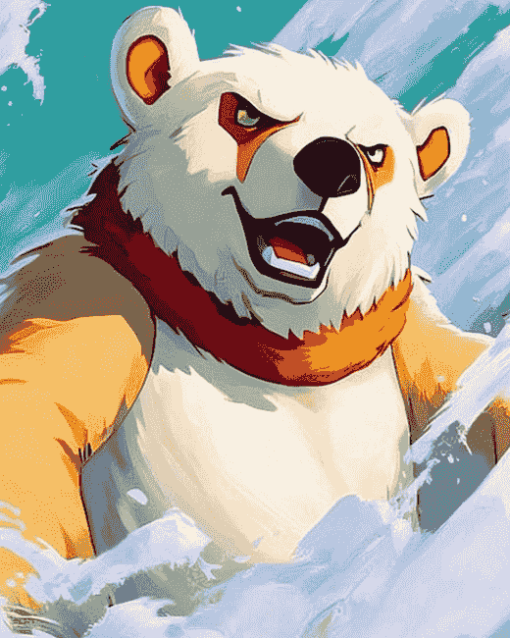 Bark The Polar Bear Sonic Diamond Painting