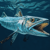 Barracuda Ocean Fish Diamond Painting