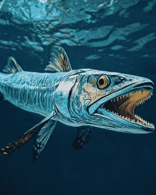 Barracuda Ocean Fish Diamond Painting