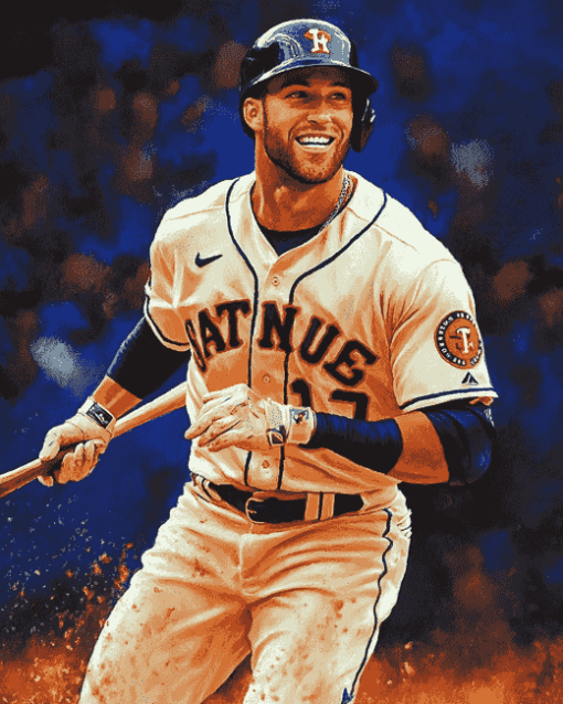 Baseball Player George Springer Diamond Painting