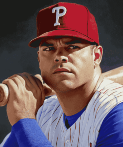 Baseball Star Pudge Rodriguez Diamond Painting