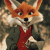 Basil Brush Cartoon Fox Diamond Painting