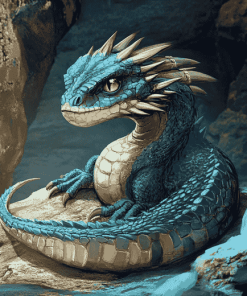 Basilisk Dragon Fantasy Diamond Painting