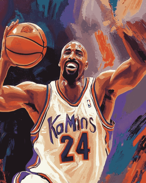 Basketball Legend Karl Malone Diamond Painting