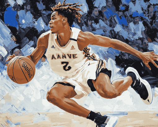 Basketball Star Jaden Ivey Diamond Painting