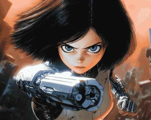 Battle Angel Alita Anime Diamond Painting