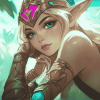 Battleground Queen Janna Diamond Painting