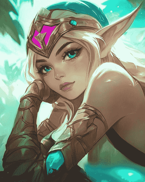 Battleground Queen Janna Diamond Painting