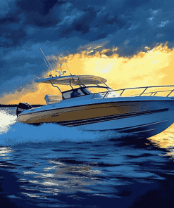 Bayliner Ocean Scene Diamond Painting