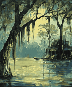 Bayou Fantasy Landscape Diamond Painting