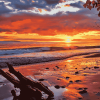 Beach Sunset Seascape Diamond Painting