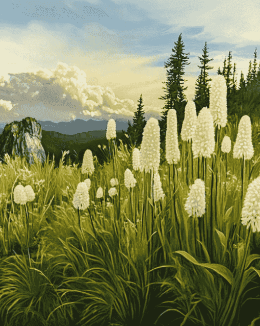 Beargrass Meadow Scene Diamond Painting