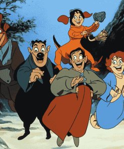 Bedknobs and Broomstick Characters Diamond Painting