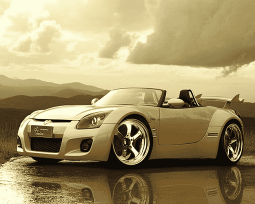 Beige Saturn Sky Engines Diamond Painting