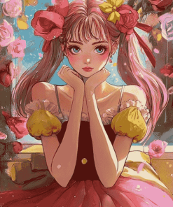 Belle Anime Character Diamond Painting