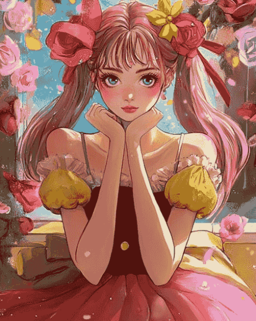 Belle Anime Character Diamond Painting