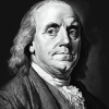 Benjamin Franklin in Monochrome Diamond Painting