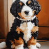 Bernedoodle Puppy Diamond Painting