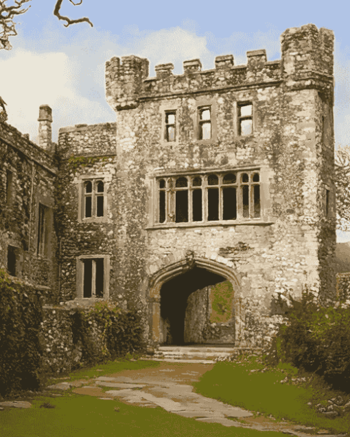 Berry Pomeroy Castle Tour Diamond Painting