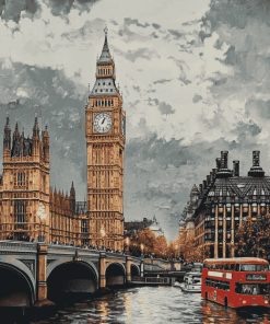 Big Ben London Skyline Diamond Painting