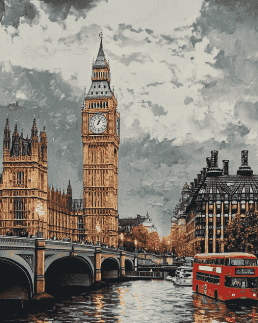 Big Ben London Skyline Diamond Painting