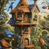 Bird House Gardens by Ciro Marchetti Diamond Painting