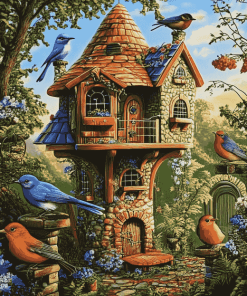 Bird House Gardens by Ciro Marchetti Diamond Painting