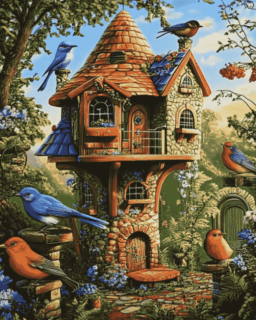 Bird House Gardens by Ciro Marchetti Diamond Painting