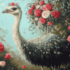 Bird and Ostrich Floral Diamond Painting