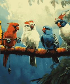 Birds Of The City Diamond Painting