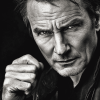 Black And White Liam Neeson Diamond Painting