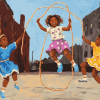 Black Children Playing Diamond Painting