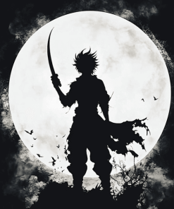 Black Clover Yami Moonlit Silhouette Diamond Painting