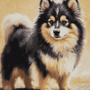 Black Finnish Lapphund Puppy Diamond Painting