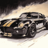 Black Ford Shelby Cobra Car Diamond Painting