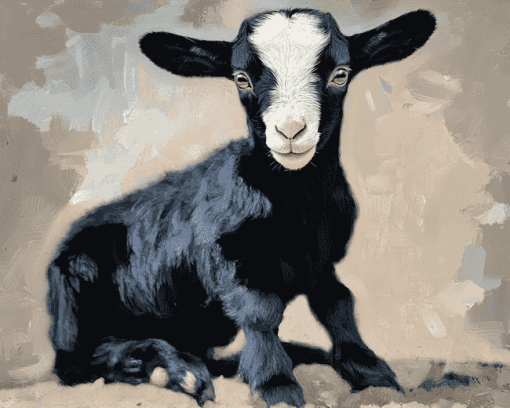 Black Goat Animals Diamond Painting