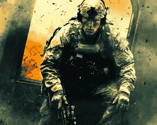 Black Hawk Down Film Characters Diamond Painting