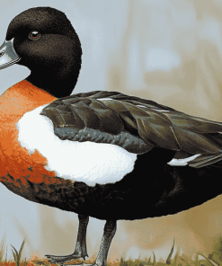 Black Paradise Shelduck Art Diamond Painting