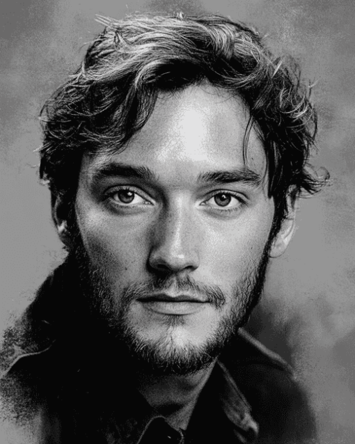 Black and White Toby Regbo Diamond Painting