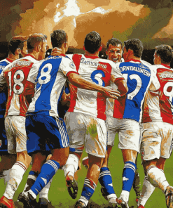 Blackburn Rovers FC Footballers Diamond Painting