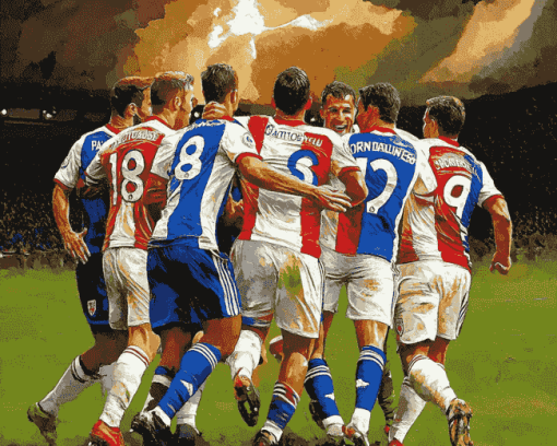 Blackburn Rovers FC Footballers Diamond Painting