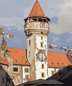 Blaser Tower Ravensburg Landmark Diamond Painting