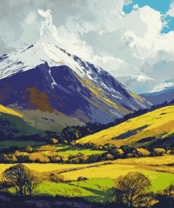 Blencathra Mountain Landscapes Diamond Painting